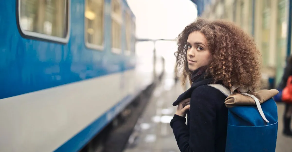 Solo female traveler exploring a city